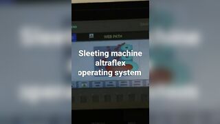 sleeting machine altraflex operating system and tensan control panel system flexible packaging roll