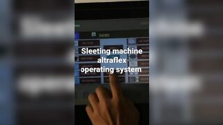 sleeting machine altraflex operating system and tensan control panel system flexible packaging roll