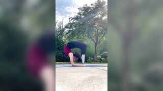 Outdoor training ❤️ #fitness #gym #workout #contortion #flexible #stretch #trend