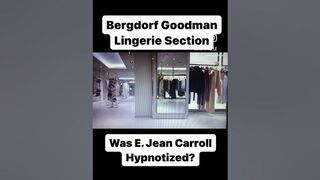 This is a video of the lingerie section at Bergdorf. VERY LONG WALK from escalator to lingerie.