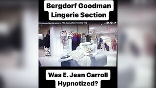 This is a video of the lingerie section at Bergdorf. VERY LONG WALK from escalator to lingerie.