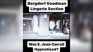 This is a video of the lingerie section at Bergdorf. VERY LONG WALK from escalator to lingerie.