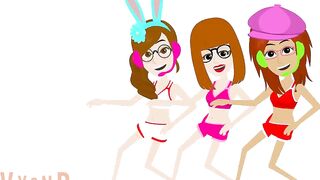 @PrincessEllaEinstein2004 @anadoeswrapperoffline And @LynnkyiaTheVyondPrincess2005 Dance In Bikinis!