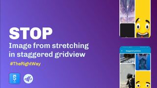 Stop Image from stretching in staggered gridview #therightway #sketchware #appdesign #appdevelopment