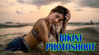 Professional Bikini Model Photoshoot | Outdoor Bikini Model Photoshoot, Behind the scenes