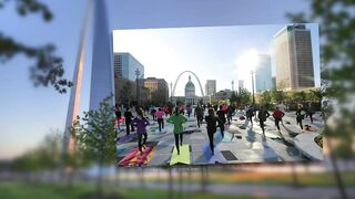 Sunrise Yoga returns to Kiener Plaza starting Tuesday, May 2