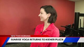 Sunrise Yoga returns to Kiener Plaza starting Tuesday, May 2