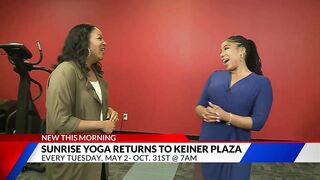 Sunrise Yoga returns to Kiener Plaza starting Tuesday, May 2