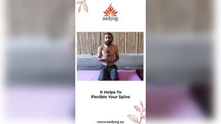 Correct way to do cat cow pose in yoga #yoga #aadyog #fitness #wellness