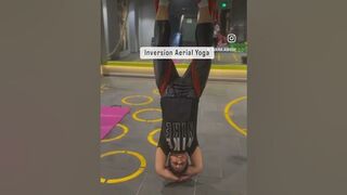 Aerial Yoga Poses #yoga #fitness #yogaforbeginners #aerialyoga