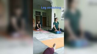 leg stretching &hip opening @yestoeyoga369 #yoga #viral #trending #shortsvideo #ytshorts #shorts