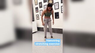 Hamstring stretching exercise