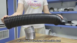 Hvac system double layer pvc flexible ventilation air ducting pipe for fan