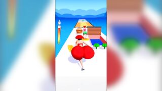 Twerk Race 3D Game ! For Fat women ???? ! #gaming #gameplay #shorts