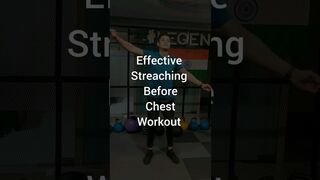 Effective Streaching Before Chest workout| dynamic stretching chest workout #youtubeislife #shorts