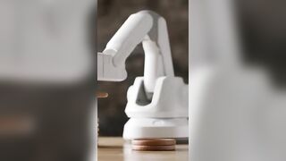 The robotic arm is surprisingly flexible