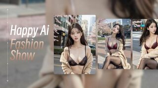 [4k] Lingerie models sit on the streets of Japan / AI LOOKBOOK