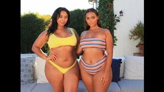 Plus size models bikini