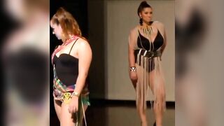 Plus size models bikini