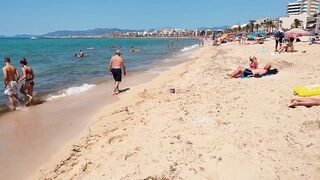 Bikini beach of Mallorca Spain Beach, sun, girls Platja de Can Pastilla