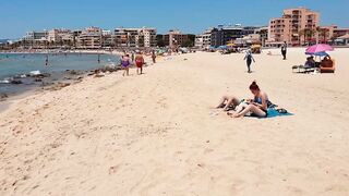 Bikini beach of Mallorca Spain Beach, sun, girls Platja de Can Pastilla