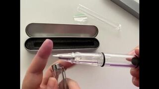 Manga Fountain Pen with Semi Flexible Maru nib. Large Capacity Piston filled dip pen alternative ????