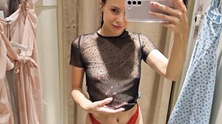 Transparent lingerie and clothes Try On Haul