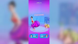 Twerk race 3d - running game #gameplay #youtubeshorts #ytshorts #viral #gaming #game #moneyrun3d