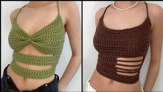 beautiful and hot crochet bikini||diy best crochet Blouses ideas||gorgeous crochet blouse ideas