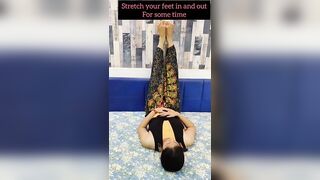 Swallowing Feet after end of the day??????#yoga#yogapractice#beforesleep#relaxingyoga#shorts#ytshorts