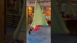 Have you tried #aerial #yoga for #flexibility? #shorts