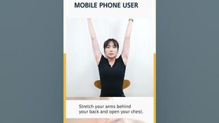 Essential stretching that you must do if you use your smartphone for more than 30 minutes#Shorts