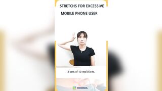 Essential stretching that you must do if you use your smartphone for more than 30 minutes#Shorts