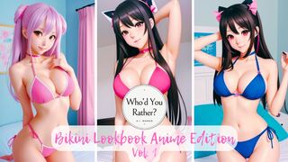 Bikini Lookbook Anime Edition # 1 | Cute AI Art Anime Lookbook in Bikinis