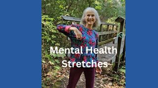 Easy Effective Mental Health Yoga Stretches | Yoga and Nutrition for Adults 55+ #stressrelief