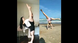 Martial artist practicing stretching #yoga#martialarts #shorts #youtubeshorts #dance #viral #video