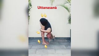 #yoga #shortvideo #yogi #buddha #yogapose 5. Yoga Pose Uttanasana for Beginners #yogaforbeginners