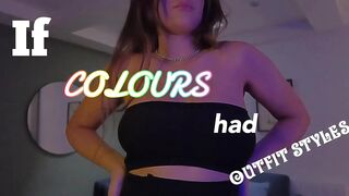 IF COLOURS HAD OUTFIT STYLE Personalities New In Try On Haul