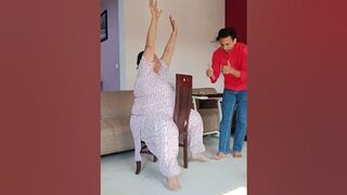 Home workout on chair for lower and upper limb fat remove #yoga #exercise