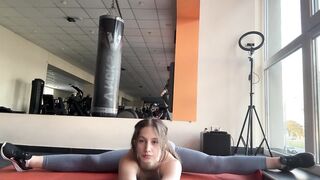 Gym Girl Stretching Exercises