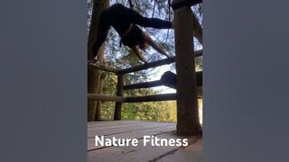 Nature Fitness Stretching #fitness #fitwoman #indigenous #stuntwoman #tights #lululemon #stretching