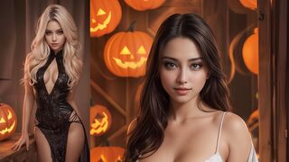 [AI Art] Halloween lingerie review | fashion inspirations / AI Lookbook