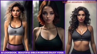Beautiful girls in bikinis enjoy yoga classes ???? 비키니를 입은 아름다운 소녀들이 요가 수업을 즐깁니다