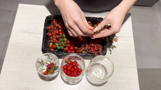 Picked up Cherry Tomatoes and did Evening Yoga.