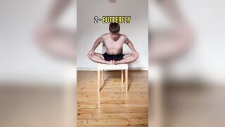 4 stretches to unlock split using a chair ✅ #flexibility #mobility #yoga #stretching #exercise