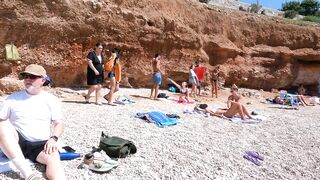 BEACH WALK GREECE ????️ bikini beach ????️ bikini????️athens, greece????️Voulyagmeni Beach