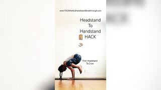 Headstand Press to Handstand HACK ???? #yoga
