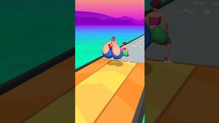 twerk game level 999 complete girl ki moti gan* #shorts #shortsfeed #twerk3dgame #casualgame