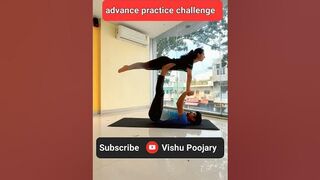 Acro Yoga Pose challenge #vishupoojary #shorts #yogalife #viral #shortsvideo #india