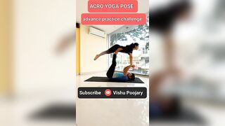 Acro Yoga Pose challenge #vishupoojary #shorts #yogalife #viral #shortsvideo #india